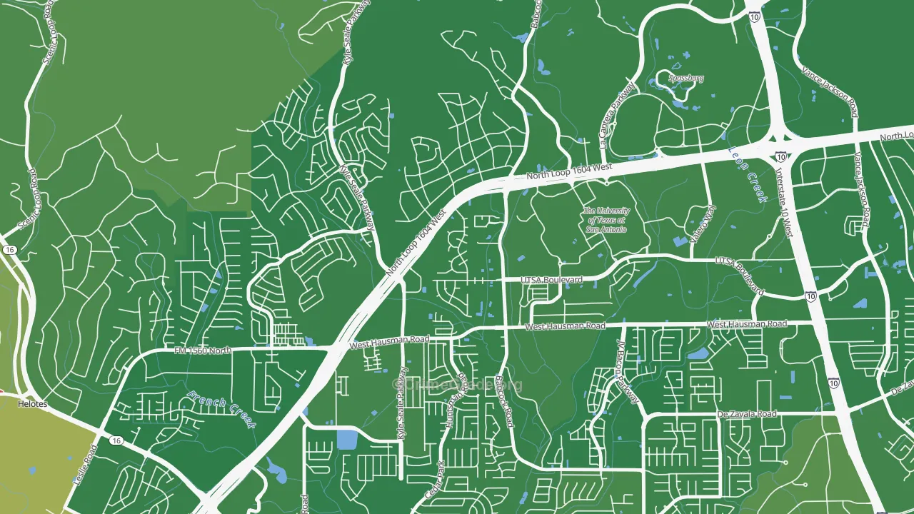 College Park San Antonio, San Antonio, TX Map of Murder Rates