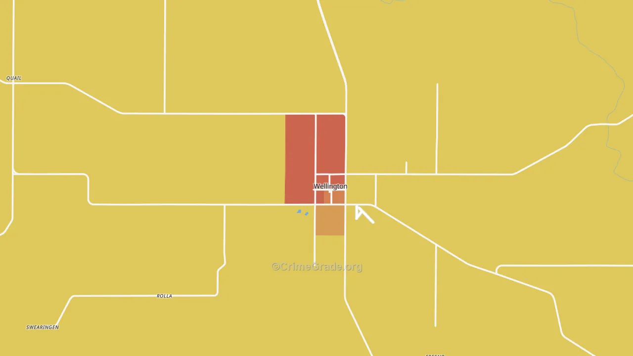 Collingsworth County, TX Map of Murder Rates
