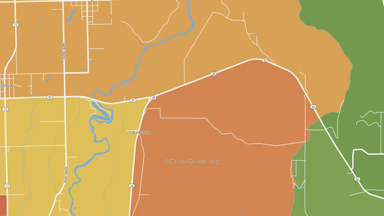 Collinston, UT Map of Murder Rates