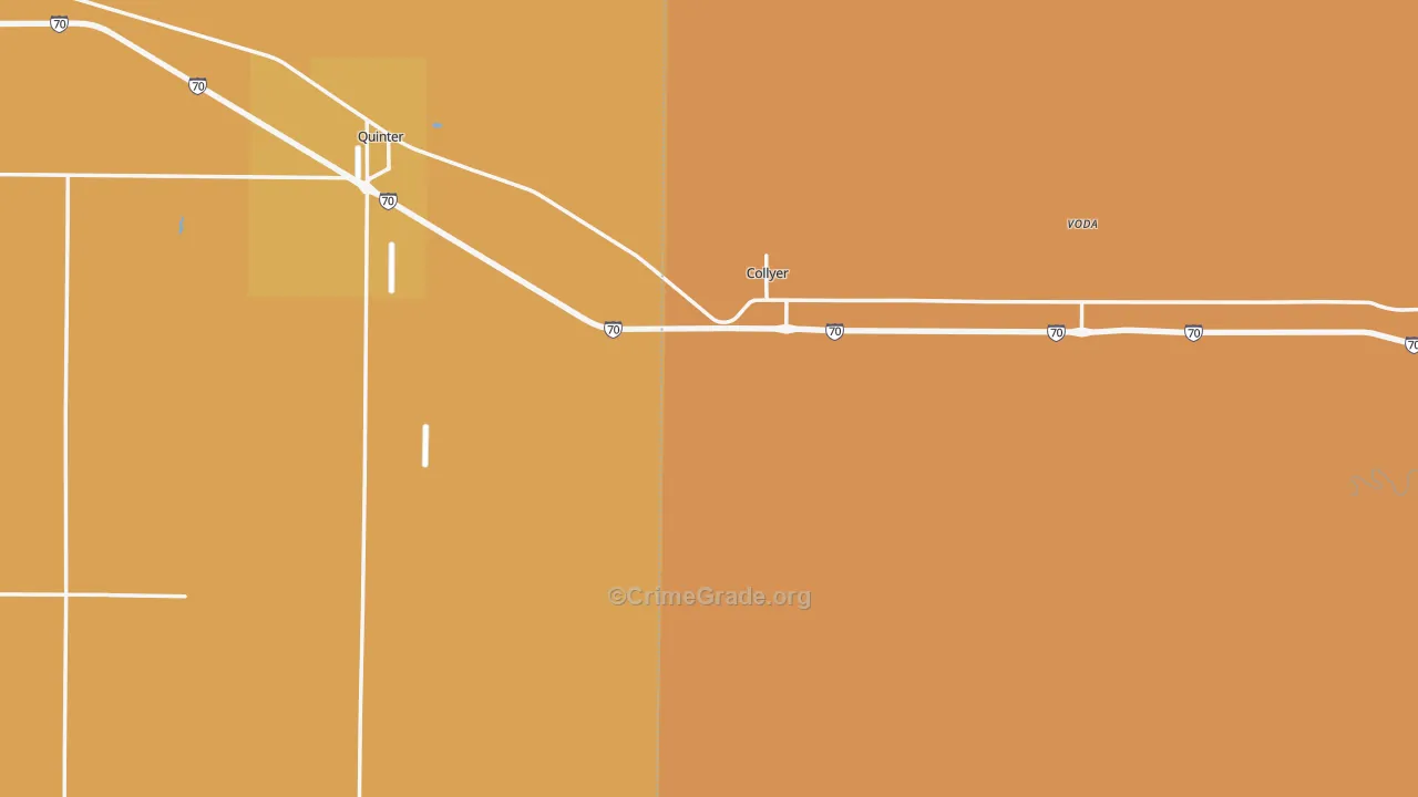 Collyer, KS Map of Murder Rates