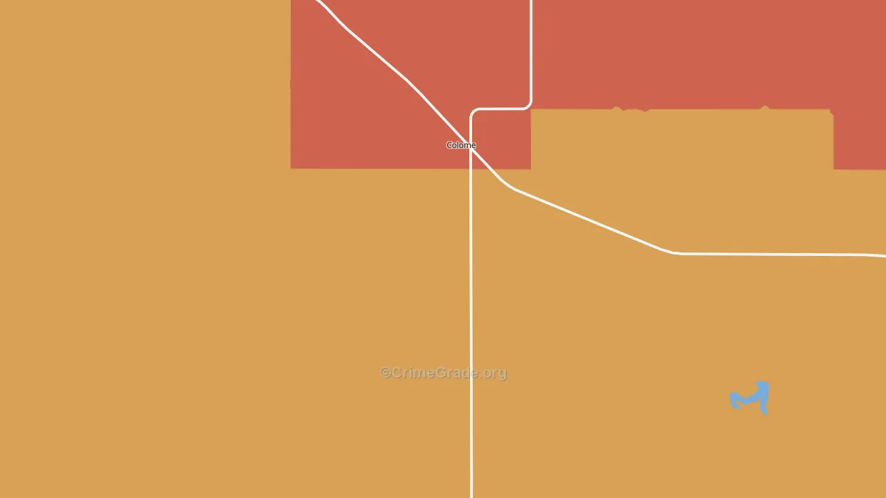 Colome, SD Map of Murder Rates