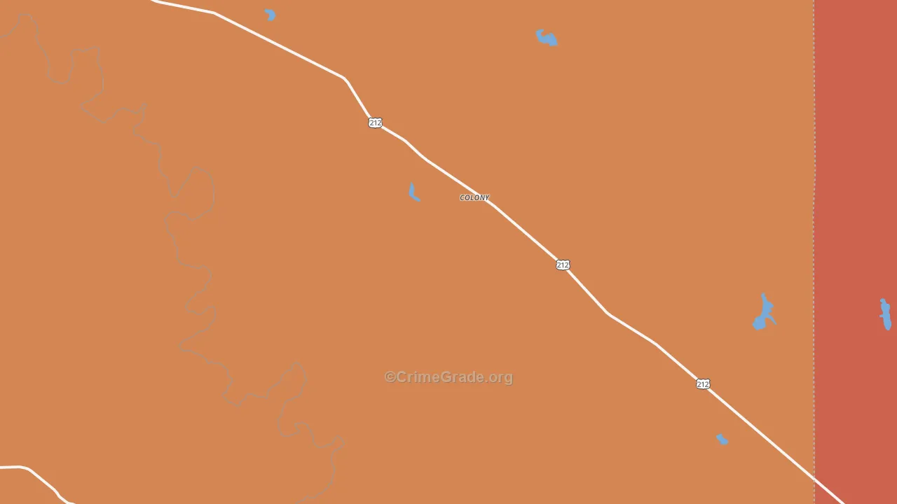 Colony, WY Map of Murder Rates