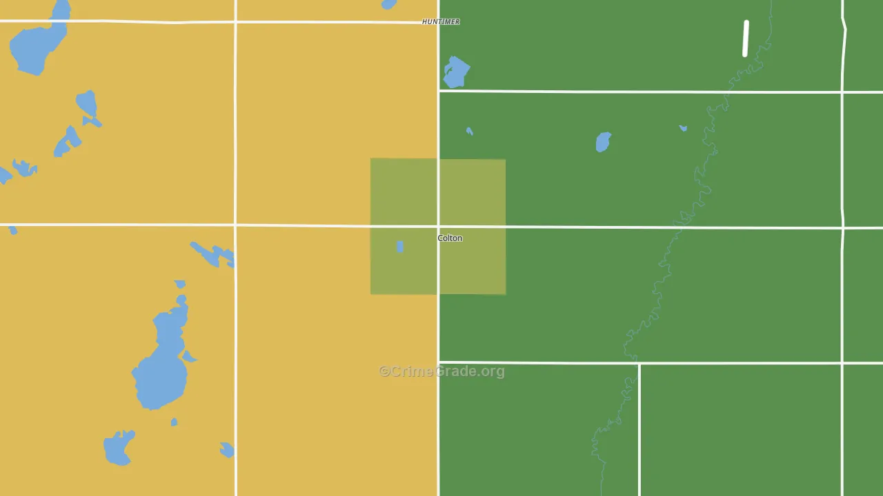 Colton, SD Map of Murder Rates