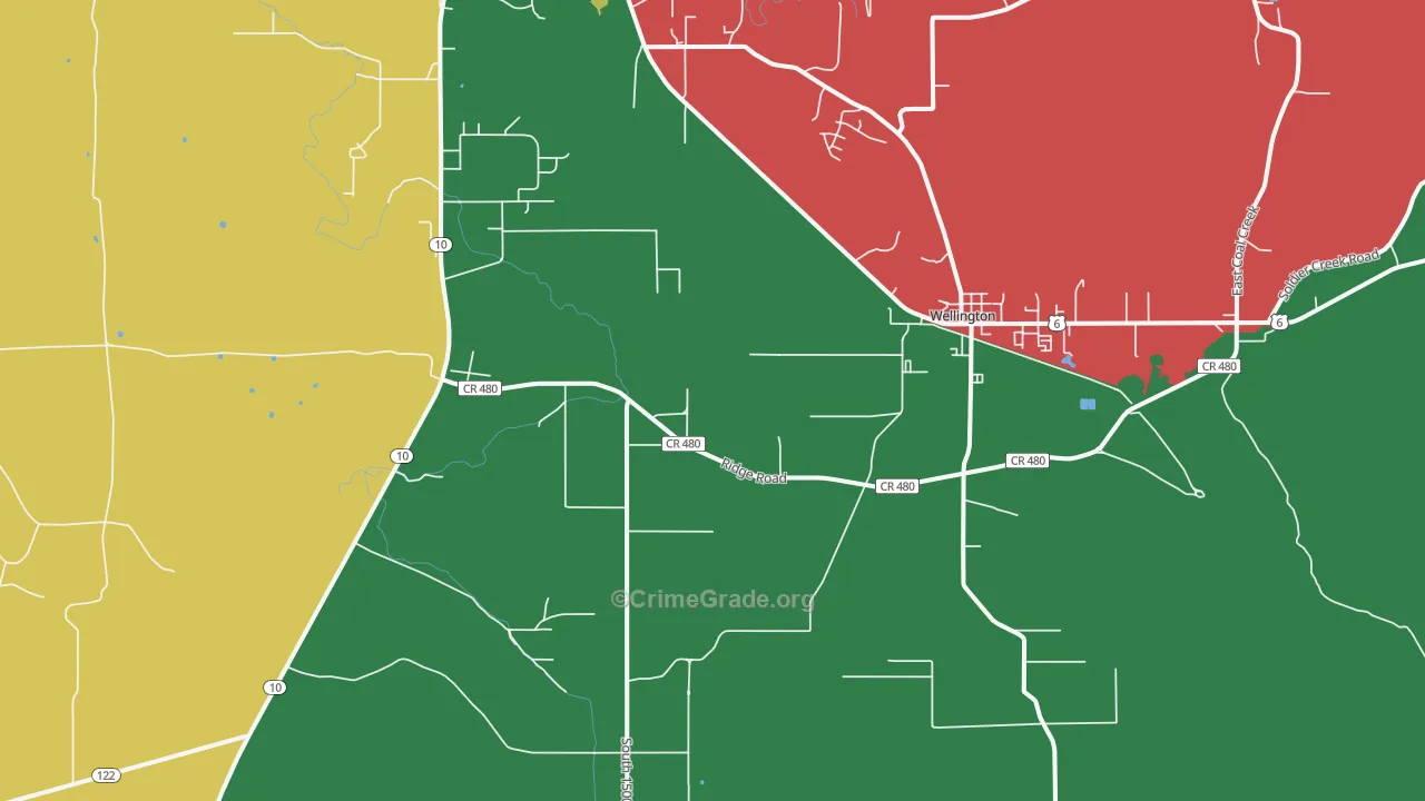 Columbia, UT Map of Murder Rates