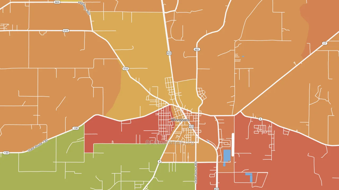 Como, LA Map of Murder Rates