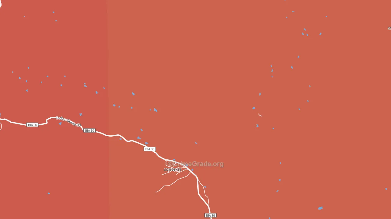Comobabi, AZ Map of Murder Rates