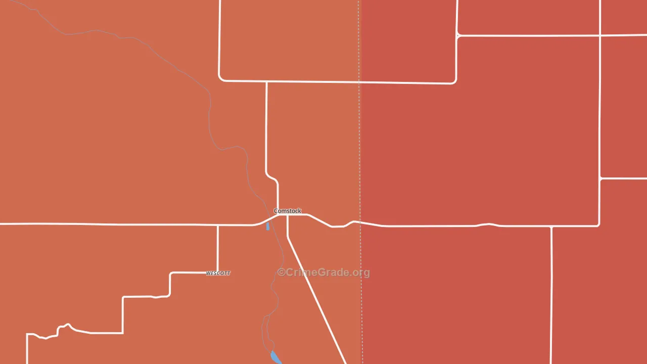 Comstock, NE Map of Murder Rates