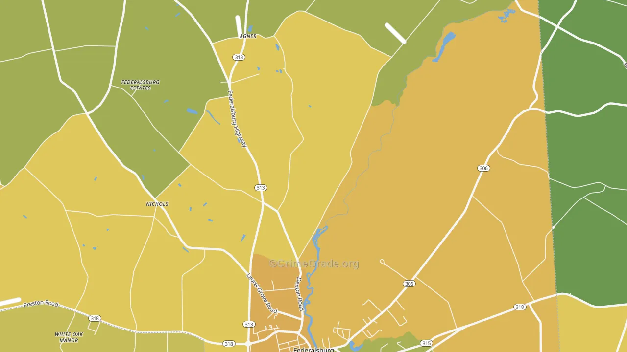 Concord, MD Map of Murder Rates