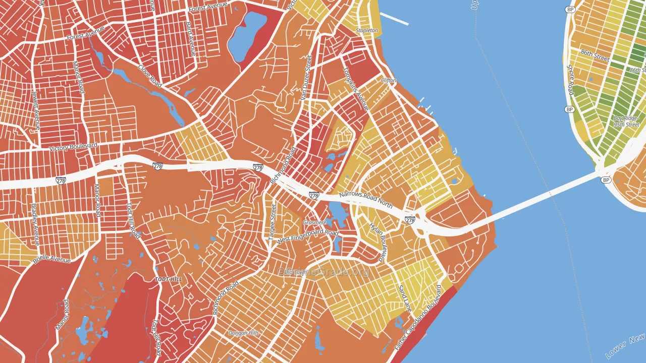 Concord, Staten Island, NY Map of Murder Rates