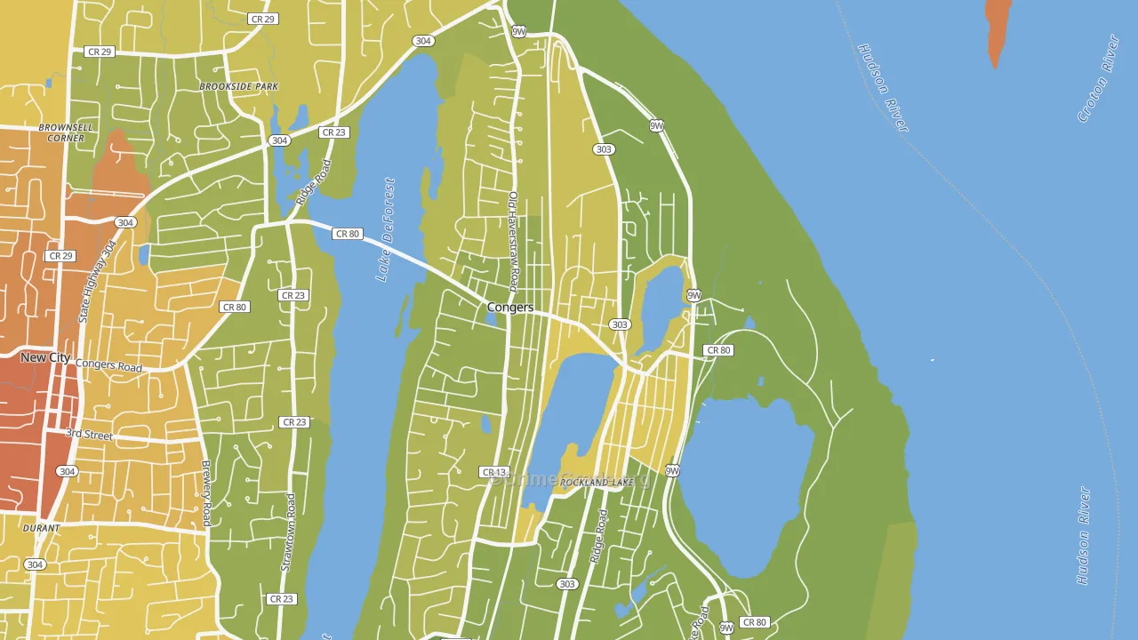 Congers, NY Map of Murder Rates