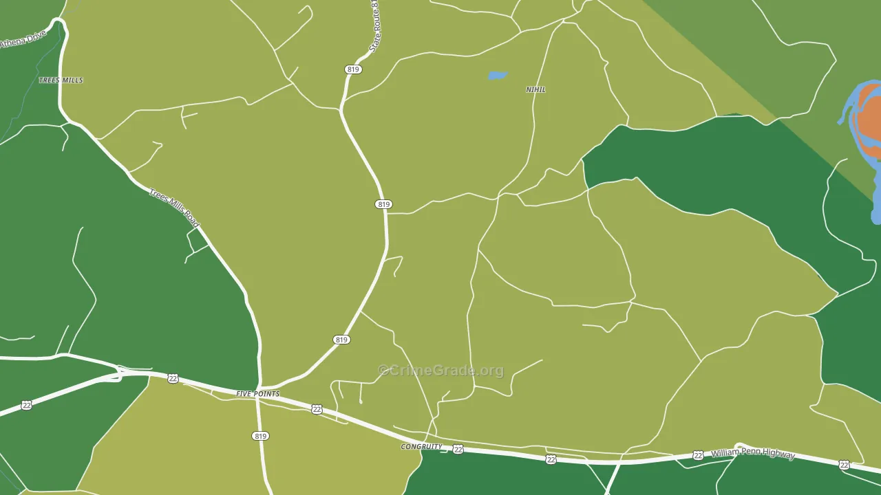 Congruity, PA Map of Murder Rates