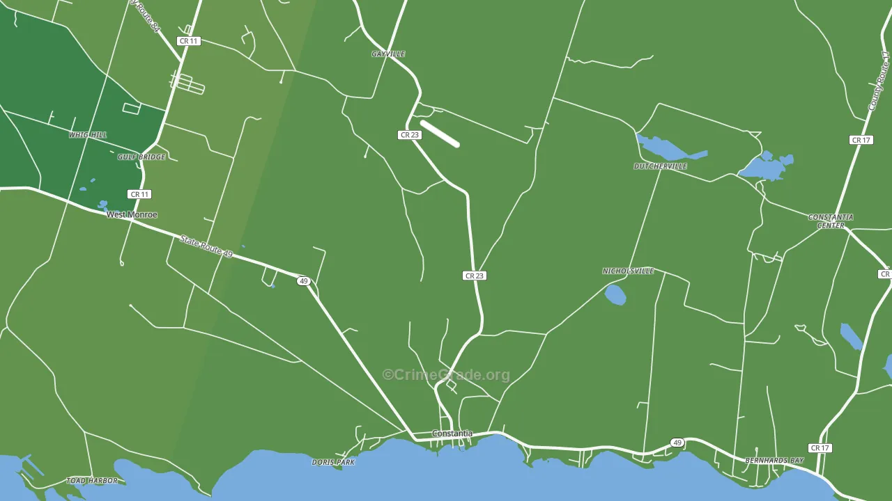 Constantia, NY Map of Murder Rates