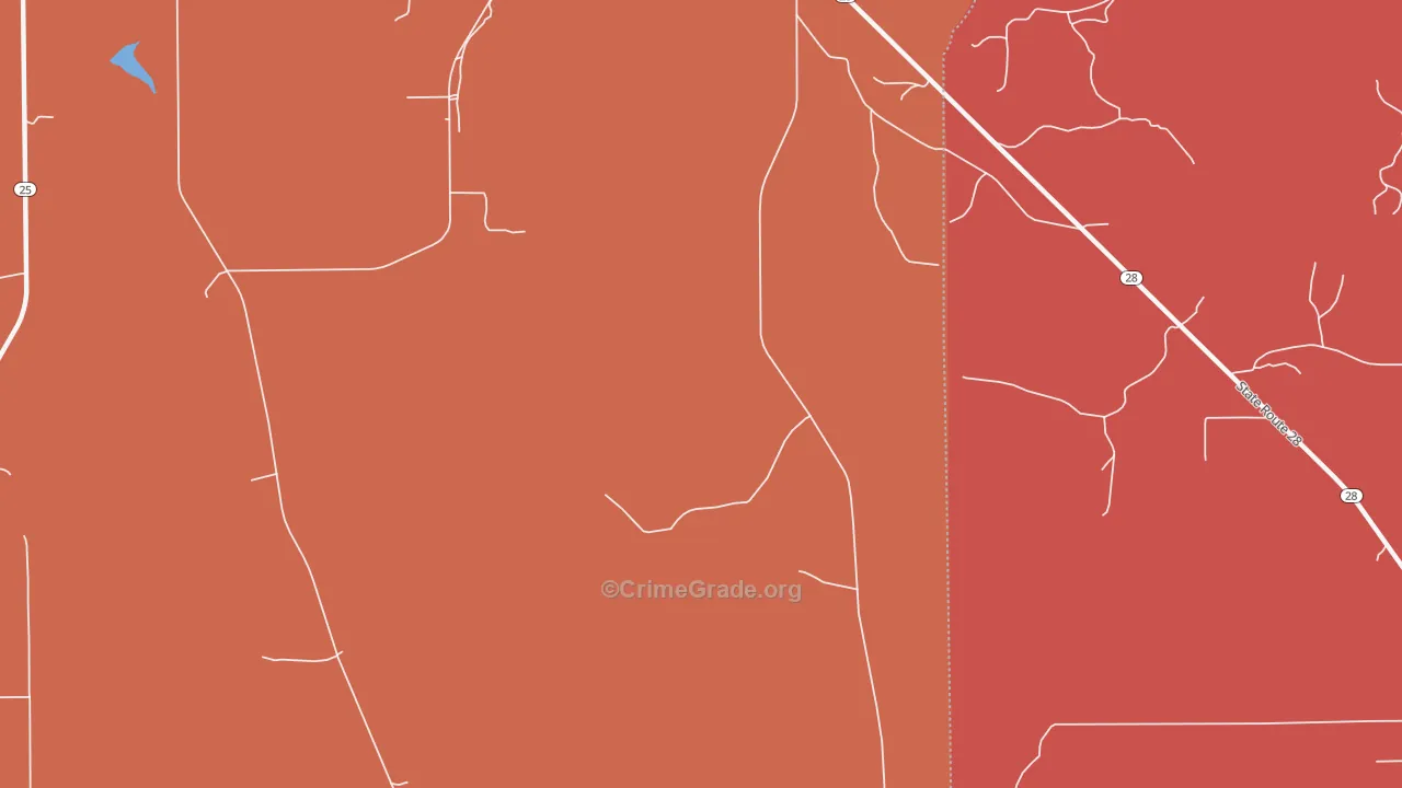 Consul, AL Map of Murder Rates