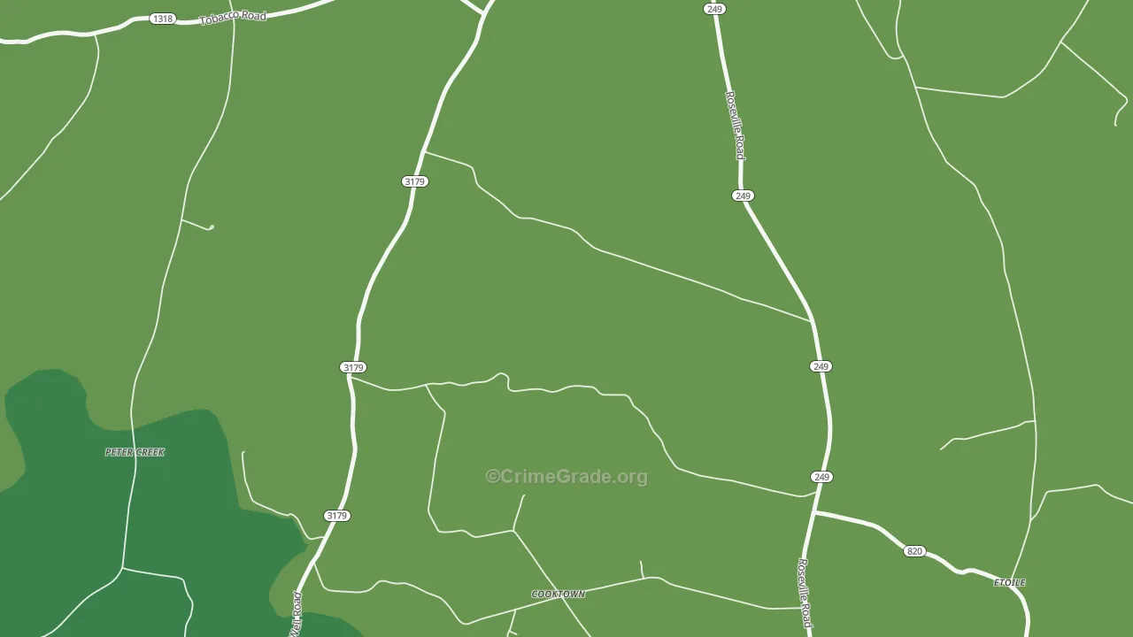 Cooktown, KY Map of Murder Rates