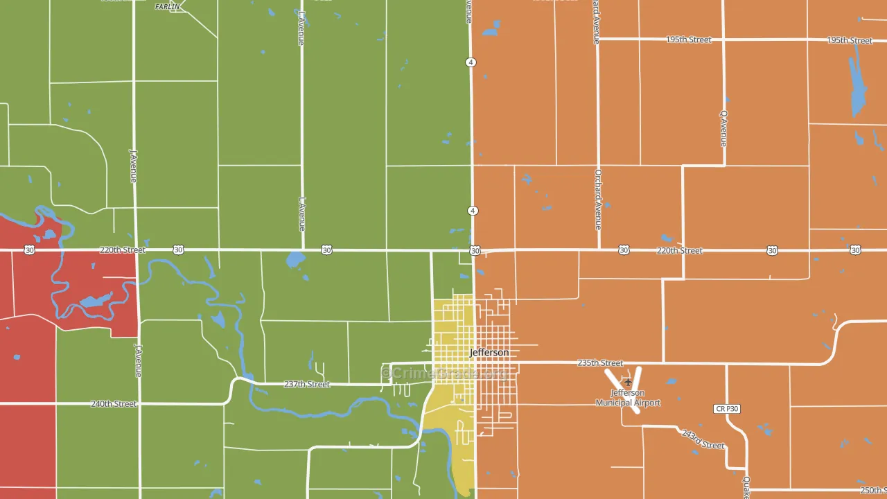 Cooper, IA Map of Murder Rates