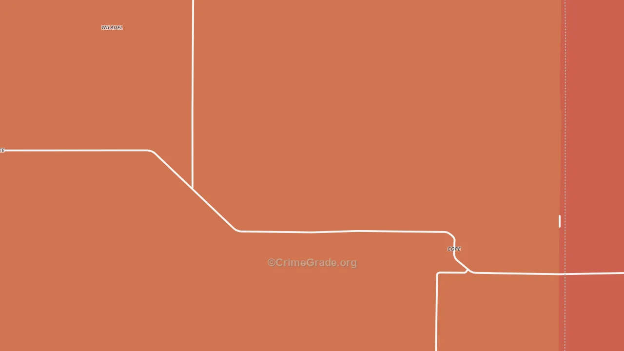 Cope, CO Map of Murder Rates