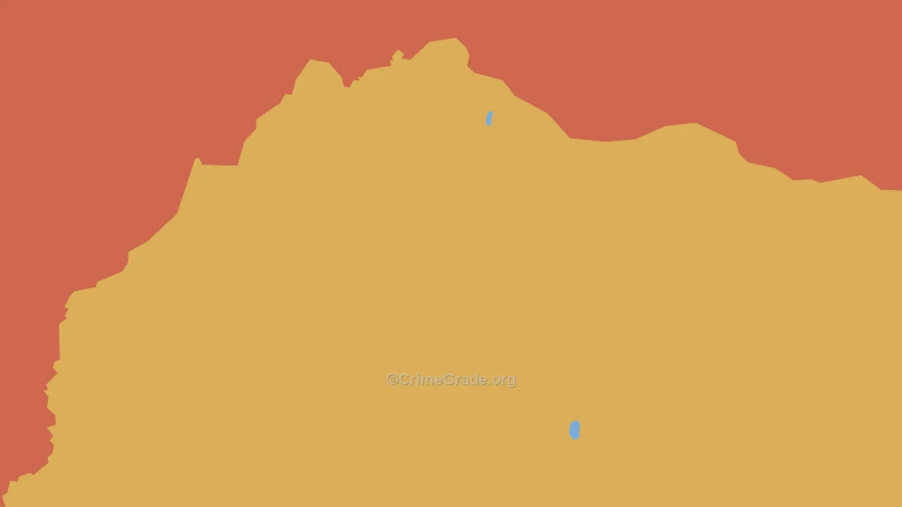 Copper River Census Area, AK Map of Murder Rates