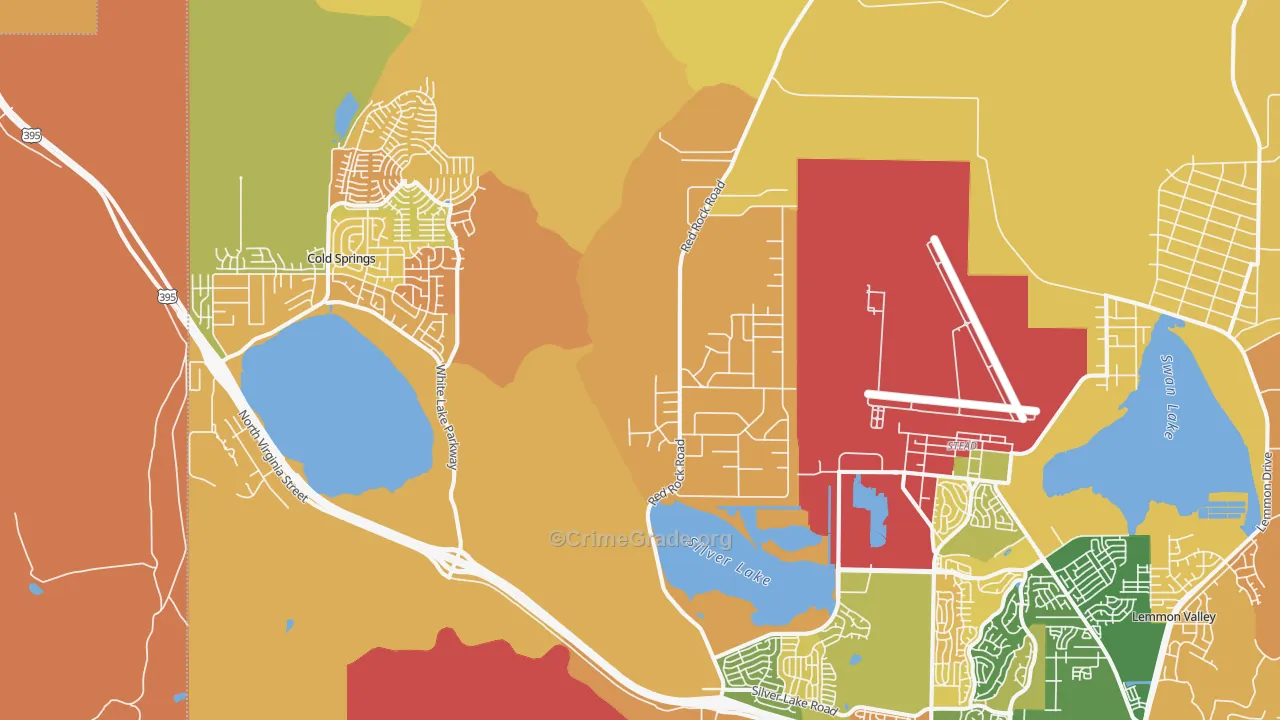 Copperfield, NV Map of Murder Rates