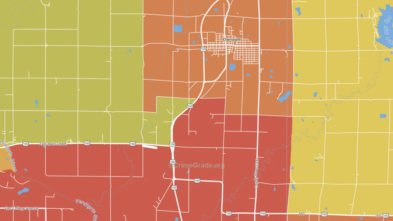 Corbin, KS Map of Murder Rates