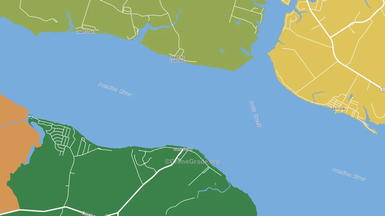 Core Point, NC Map of Murder Rates
