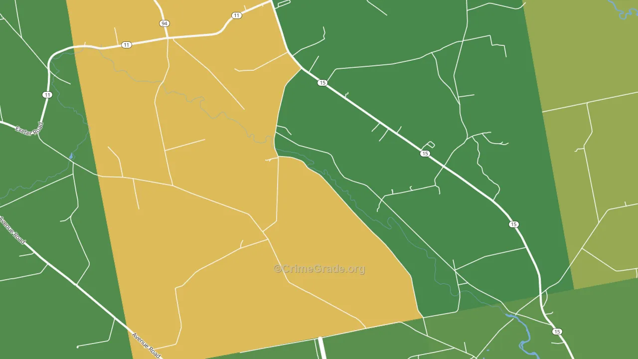 Corinth, ME Map of Murder Rates