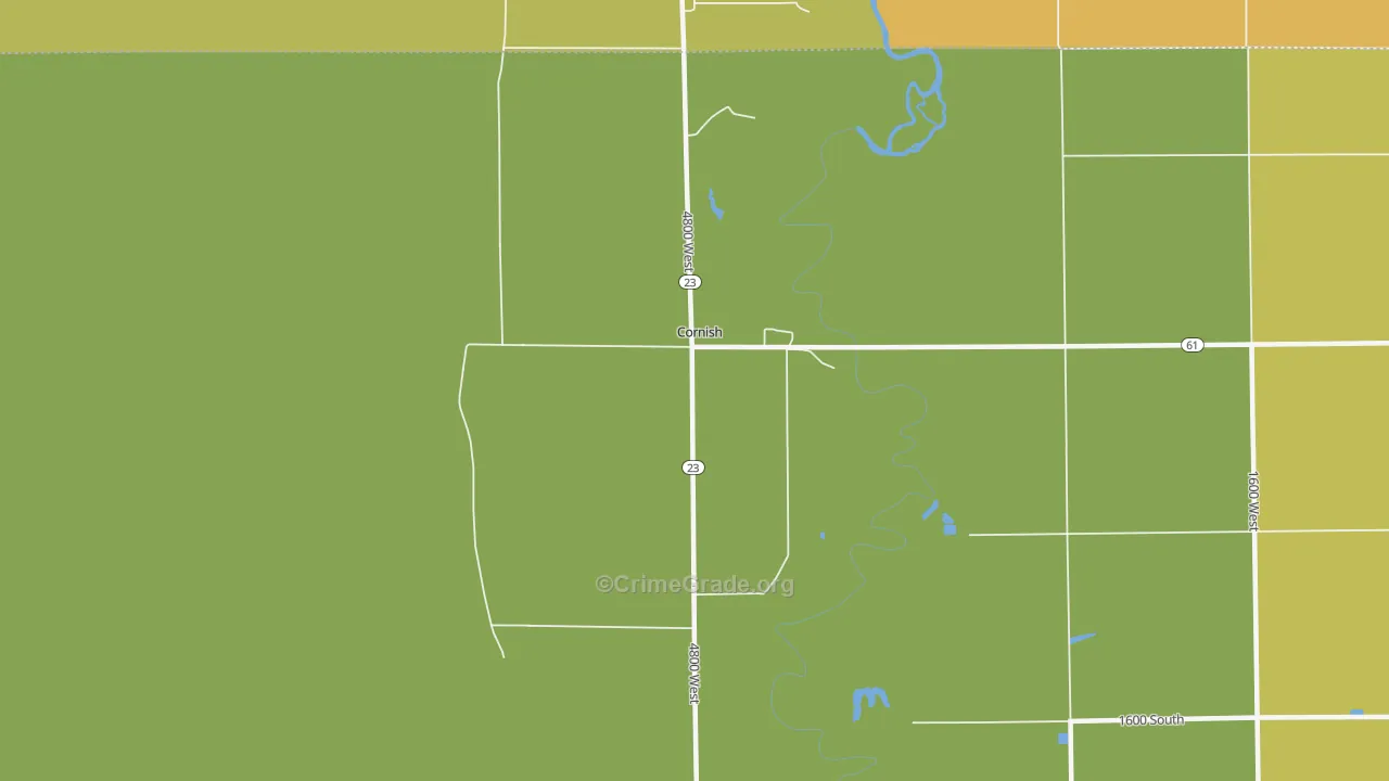 Cornish, UT Map of Murder Rates