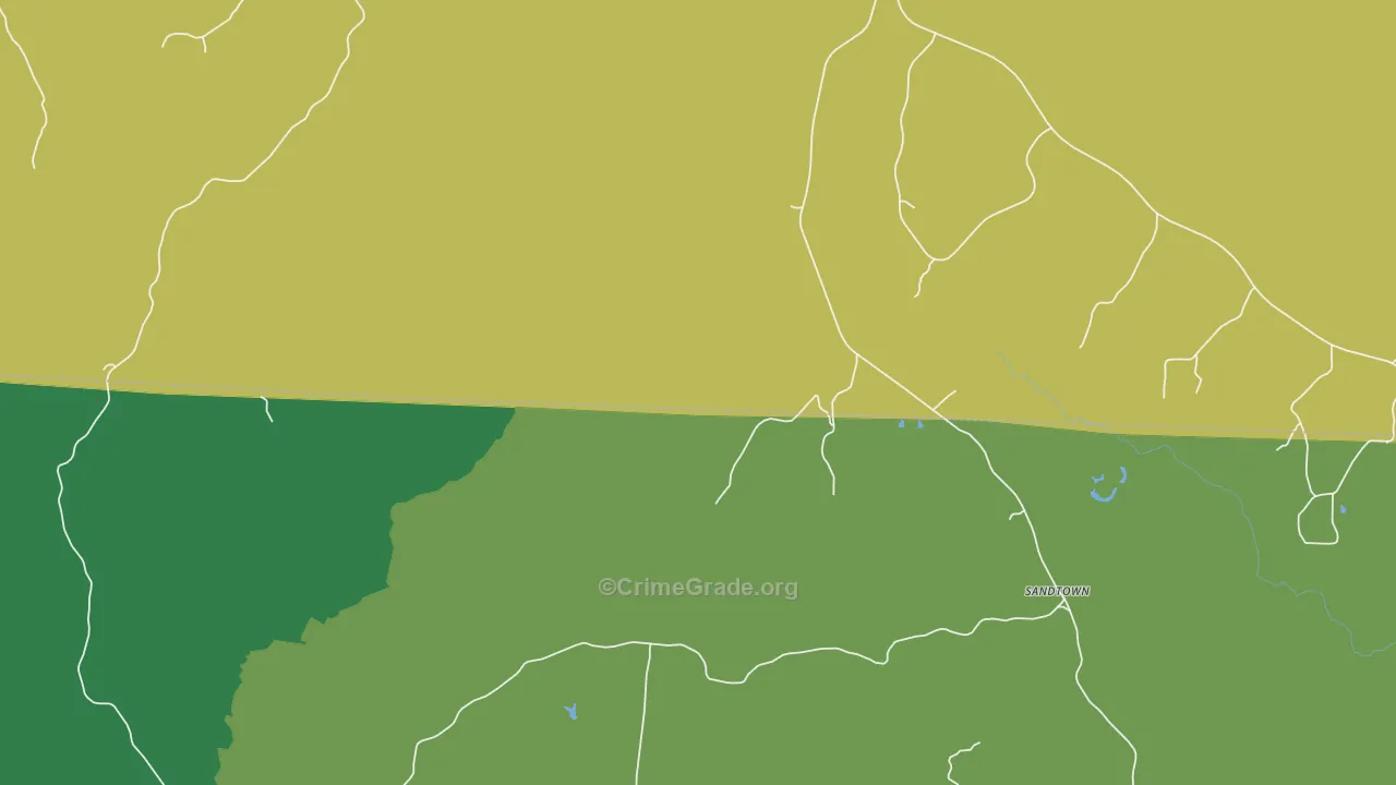 Corona, AL Map of Murder Rates
