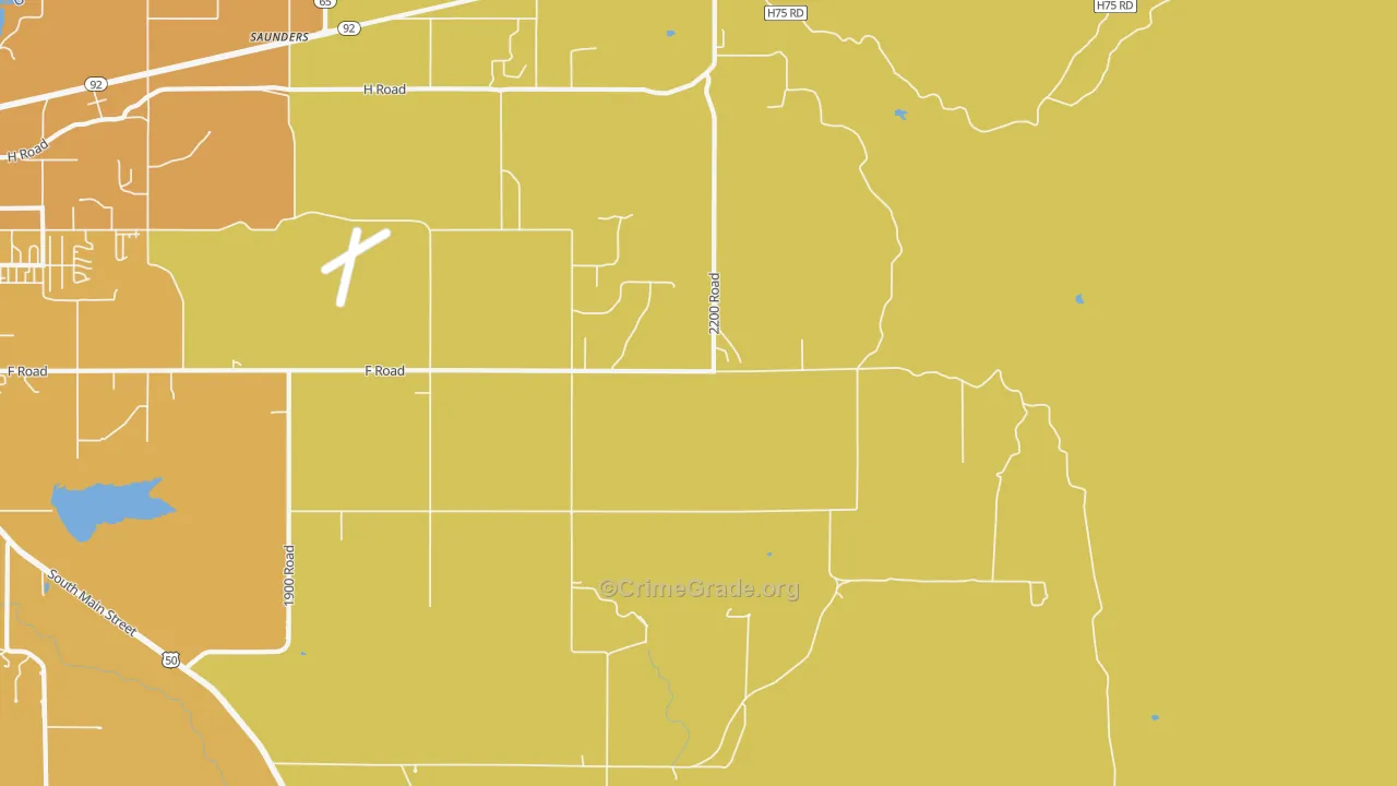 Cory, CO Map of Murder Rates