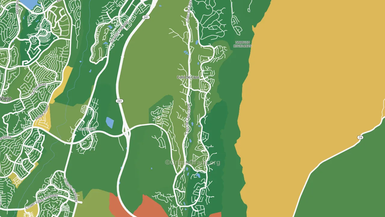 Coto de Caza, CA Map of Murder Rates