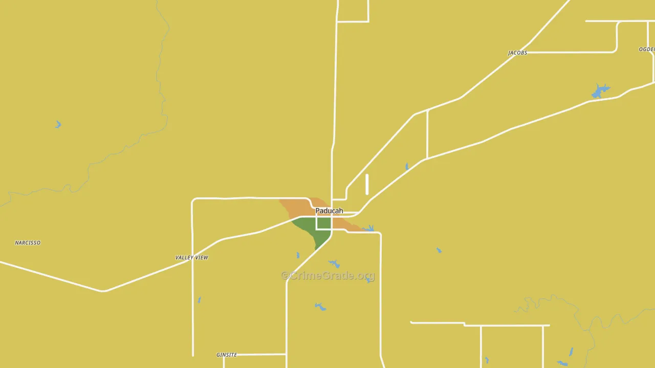 Cottle County, TX Map of Murder Rates
