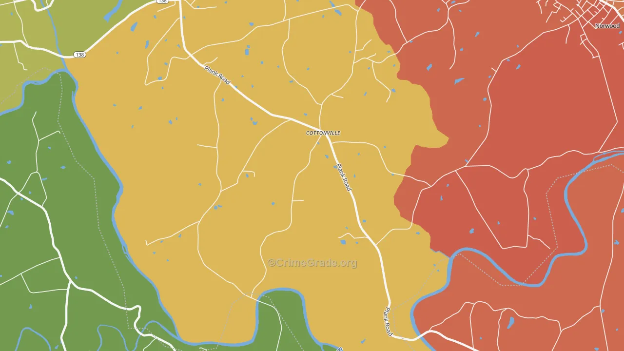 Cottonville, NC Map of Murder Rates