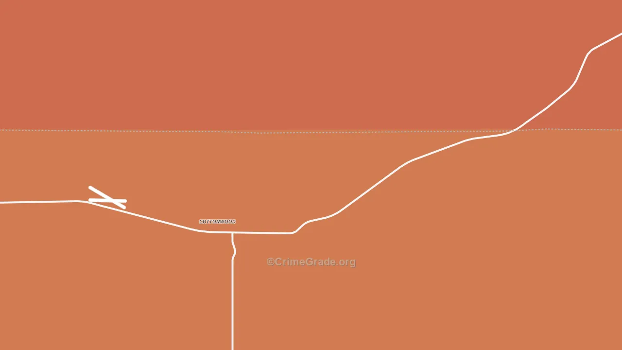 Cottonwood, SD Map of Murder Rates