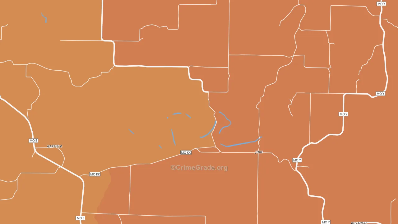 Couch, MO Map of Murder Rates