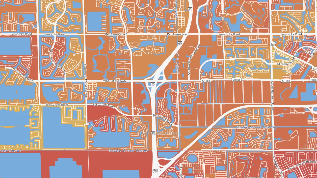 Country Lakes, Miramar, FL Map of Murder Rates