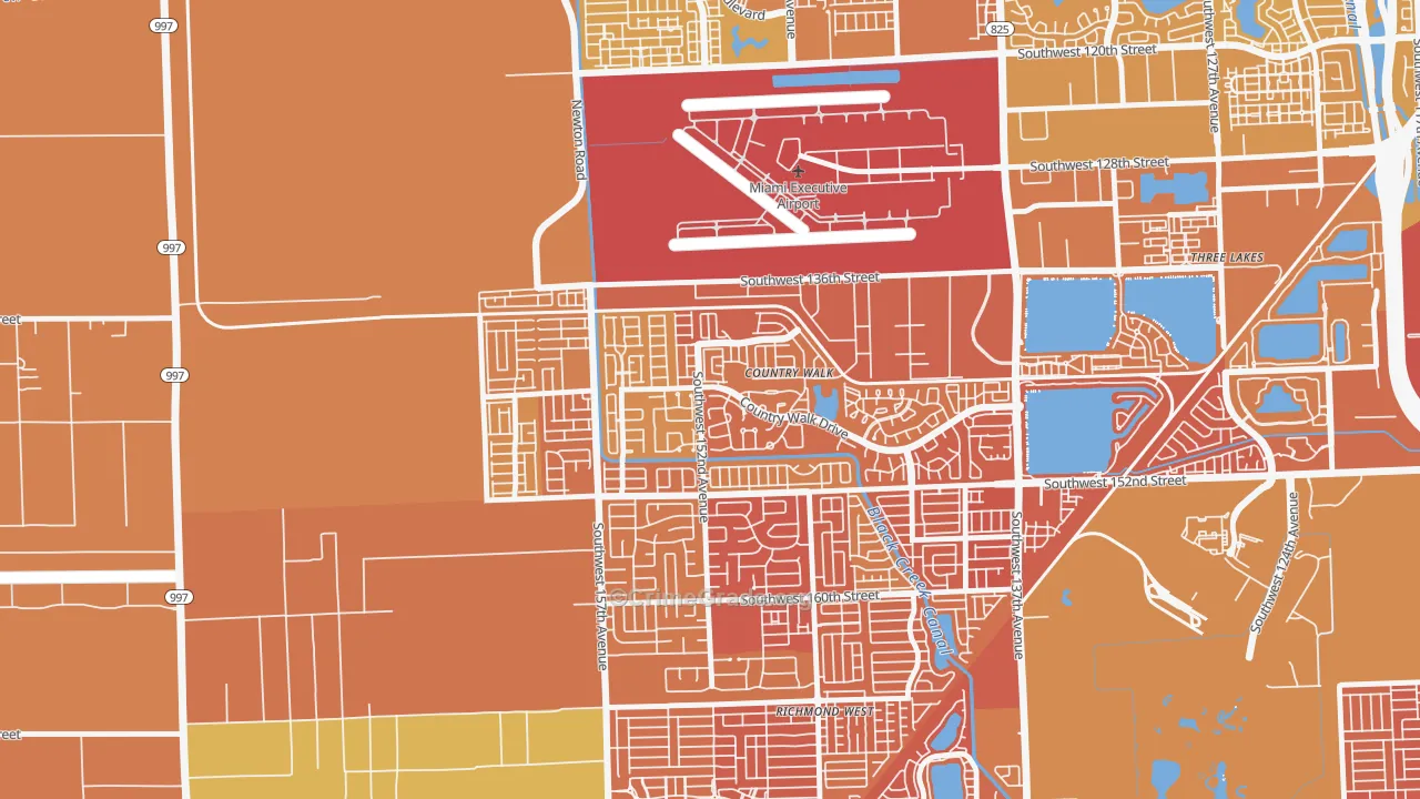 Country Walk, FL Map of Murder Rates