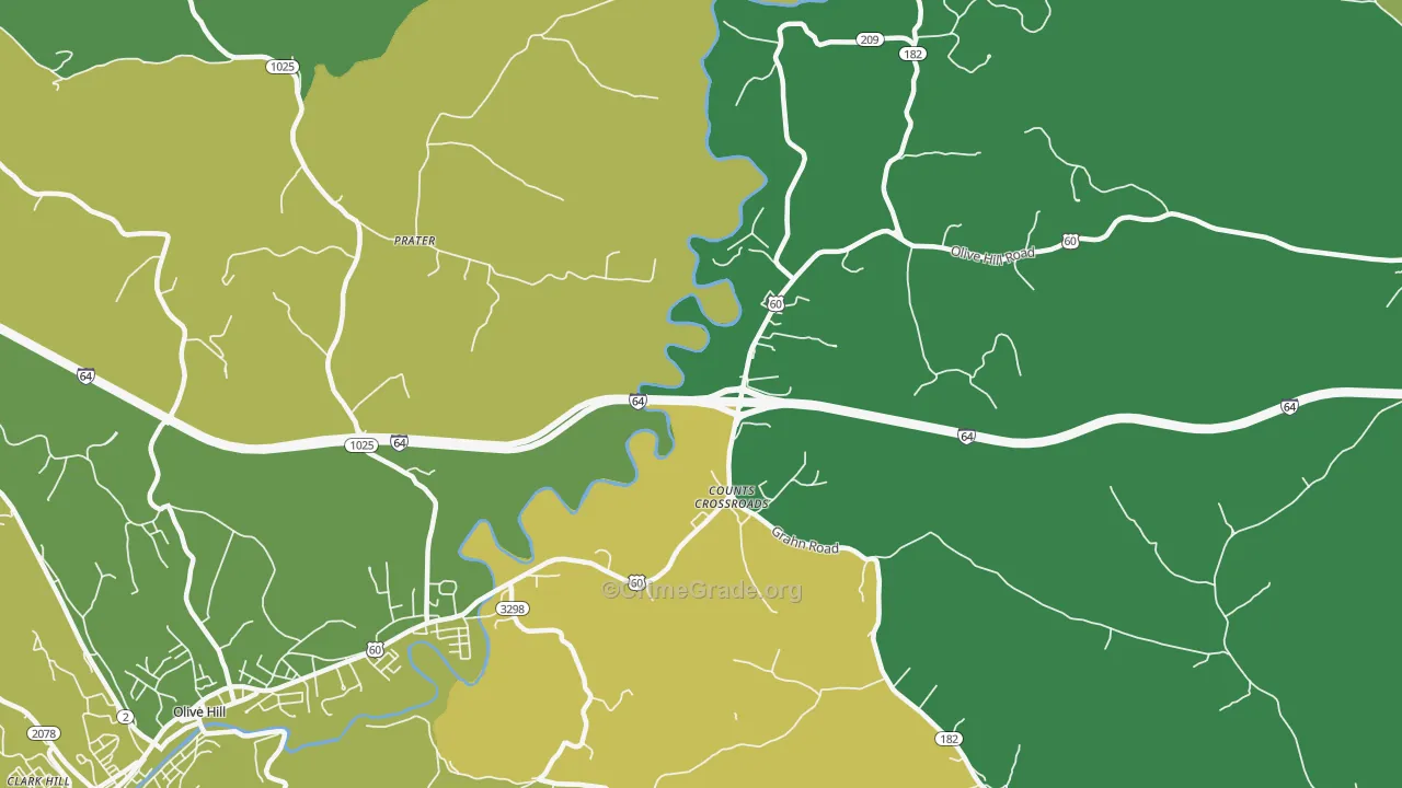 Counts Crossroads, KY Map of Murder Rates