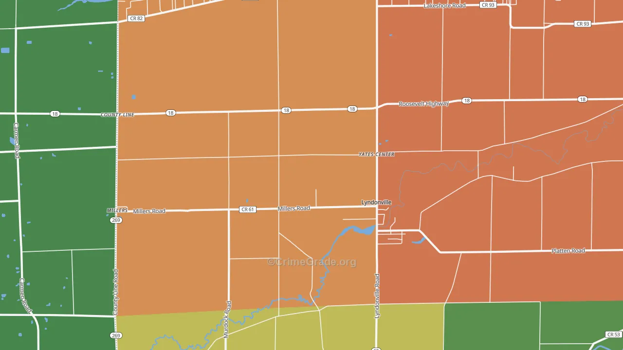 County Line, NY Map of Murder Rates