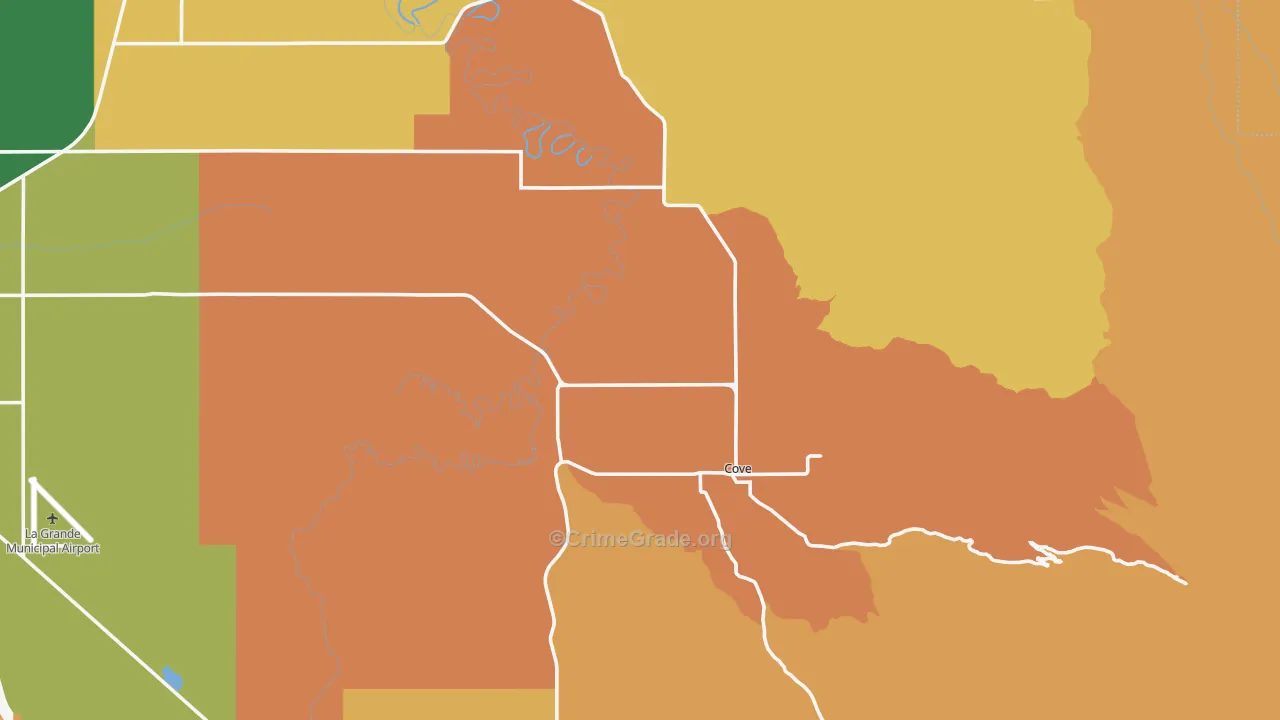Cove, OR Map of Murder Rates