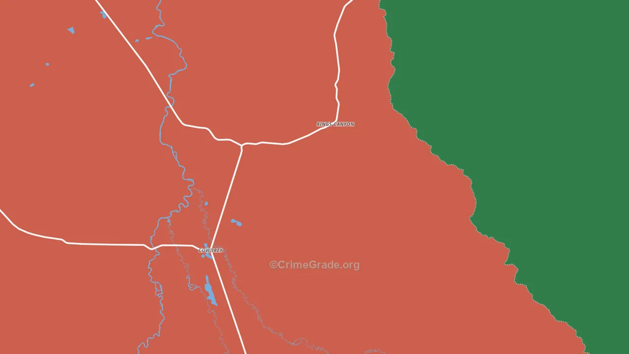 Cowdrey, CO Map of Murder Rates