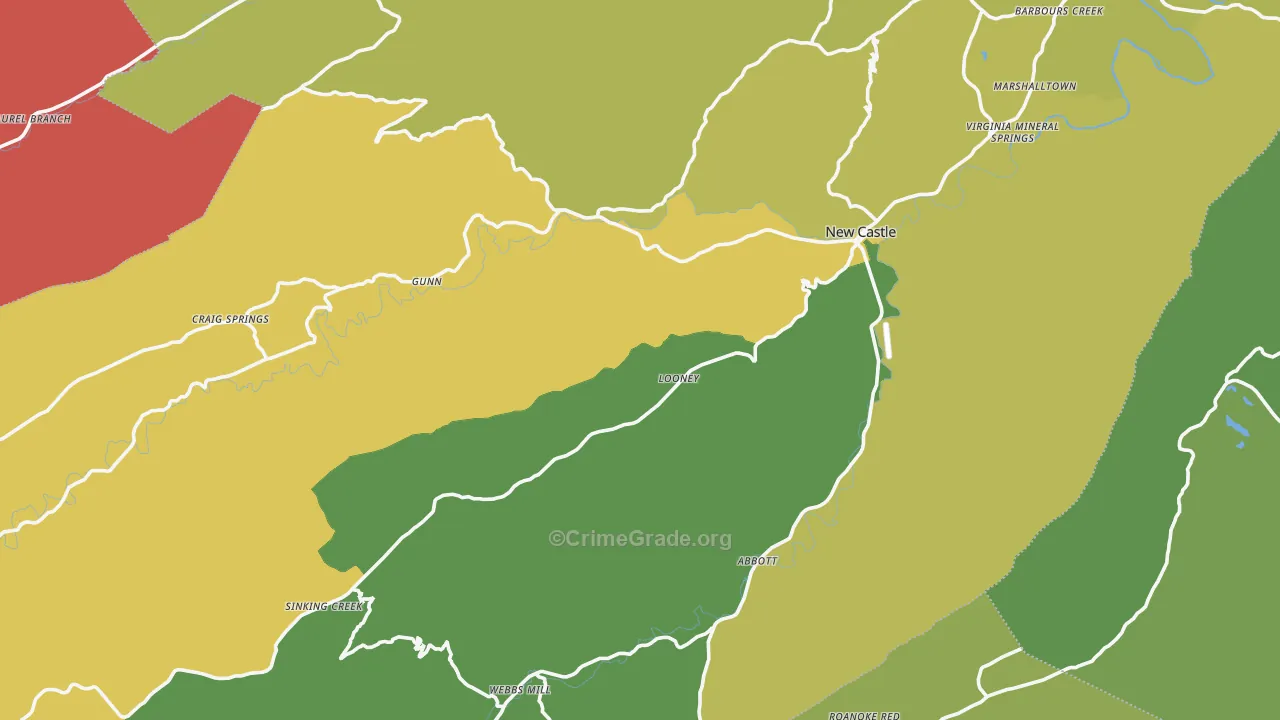 Craig County, VA Map of Murder Rates