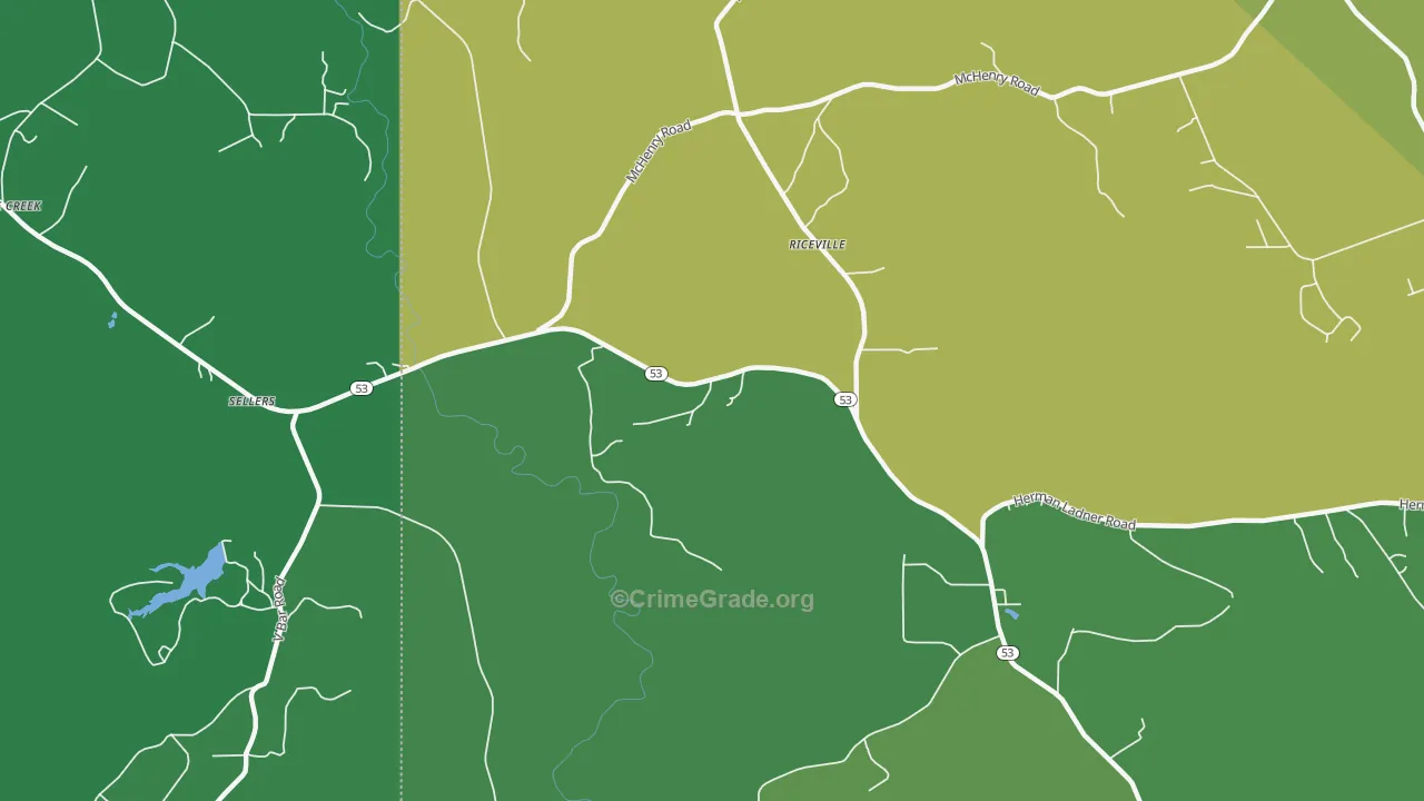 Crane Creek, MS Map of Murder Rates