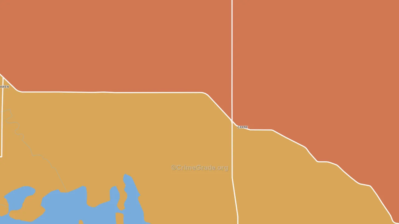 Crane, OR Map of Murder Rates