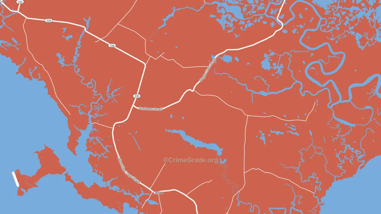 Crapo, MD Map of Murder Rates