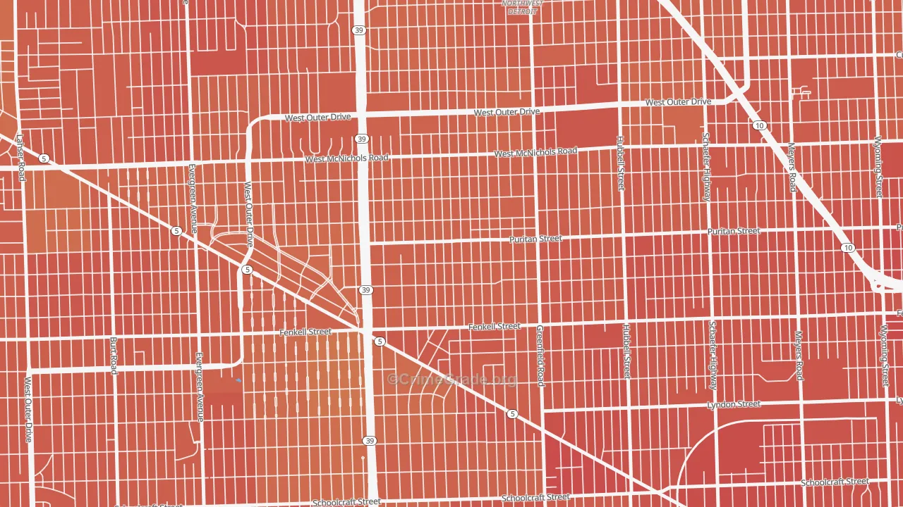 Crary-St Marys, Detroit, MI Map of Murder Rates