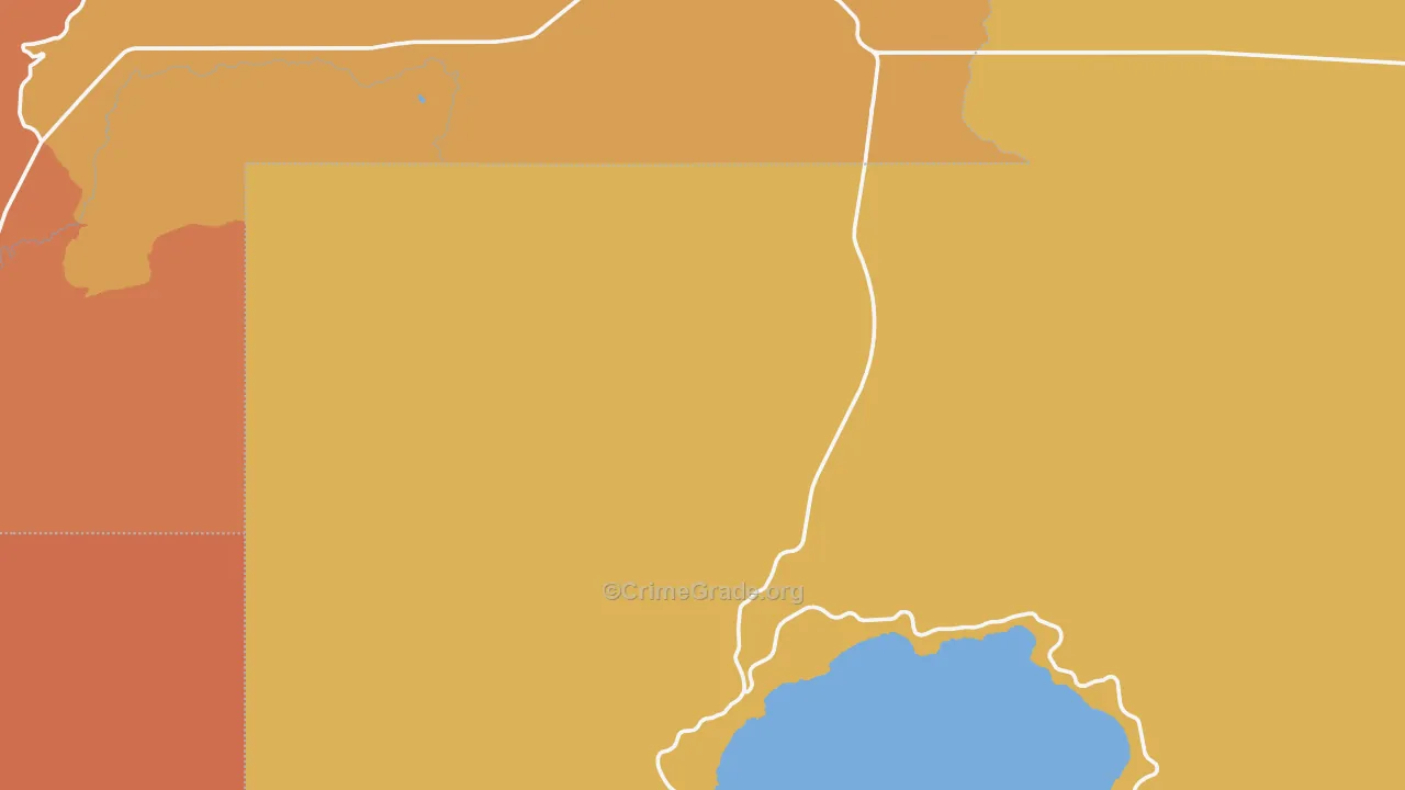 Crater Lake, OR Map of Murder Rates