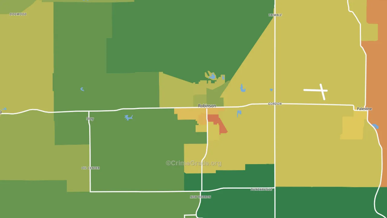 Crawford County, IL Map of Murder Rates