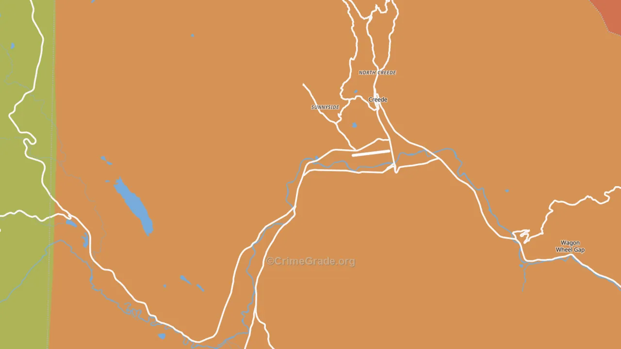 Creede, CO Map of Murder Rates