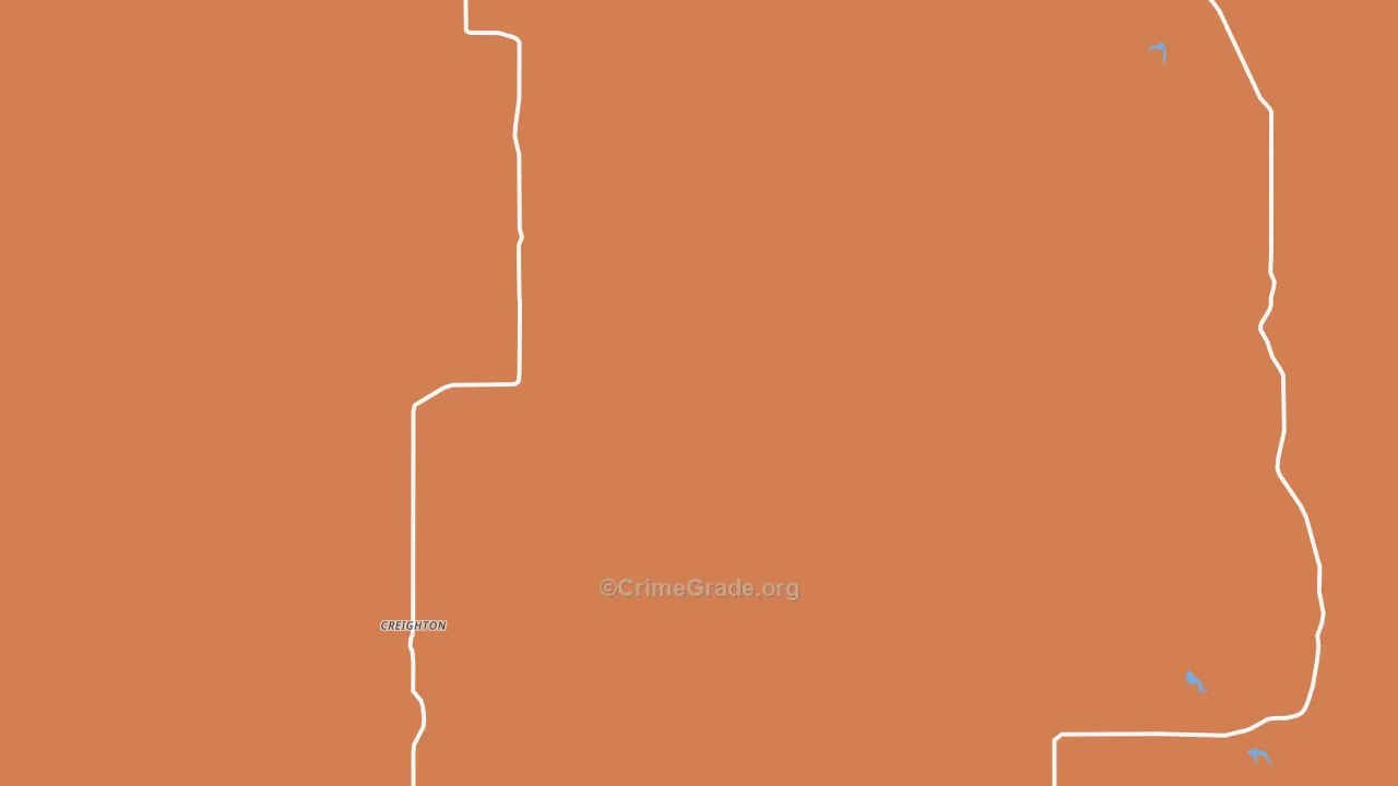Creighton, SD Map of Murder Rates