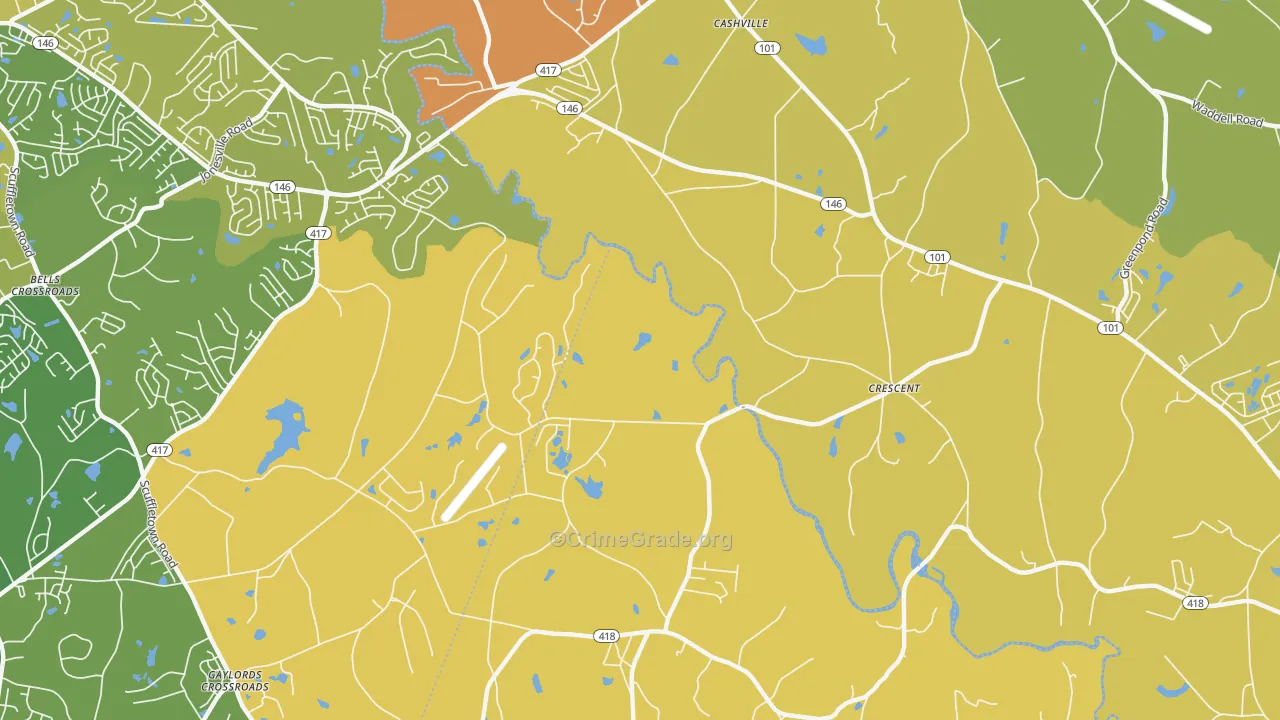 Crescent, SC Map of Murder Rates