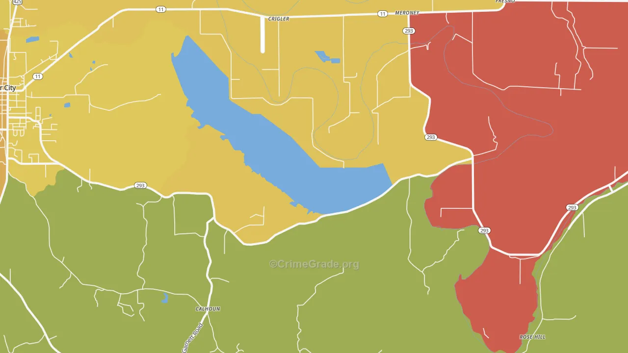 Crigler, AR Map of Murder Rates